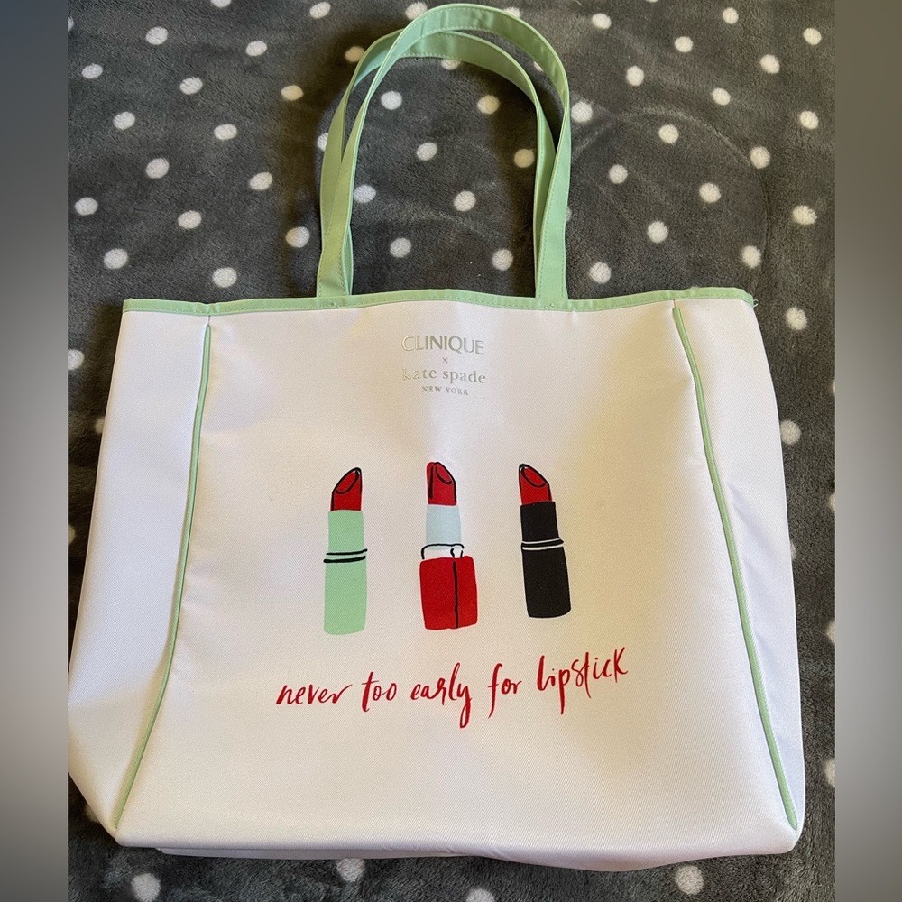 Kate Spade/Clinique reversible tote